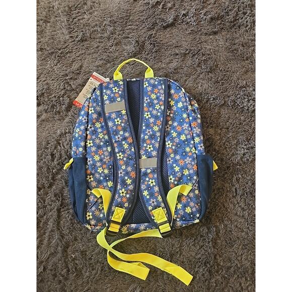 Embark 23L" Softside Reflective Floral Print Backpack with Laptop Sleeve 3 Zip - Picture 3 of 8